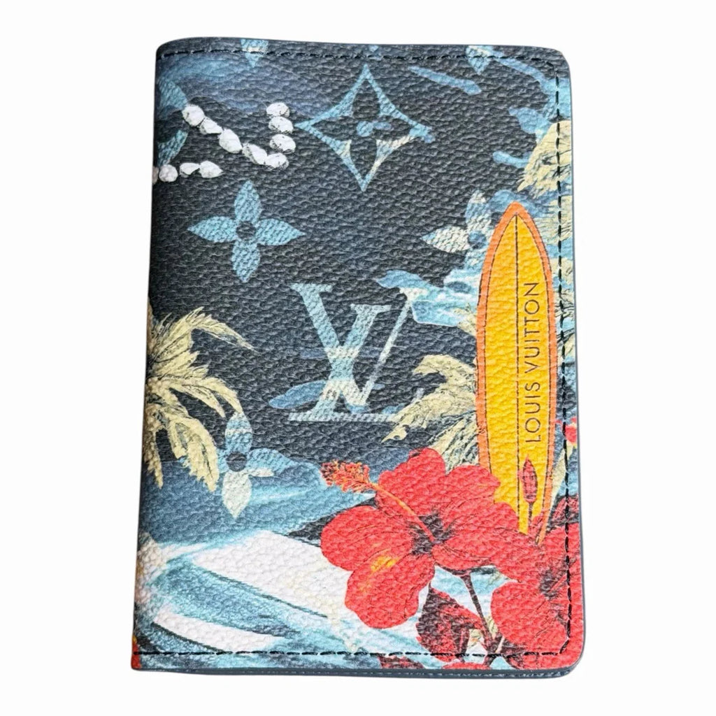 Louis Vuitton Pocket Organizer Monogram Surfin Blue Bifold