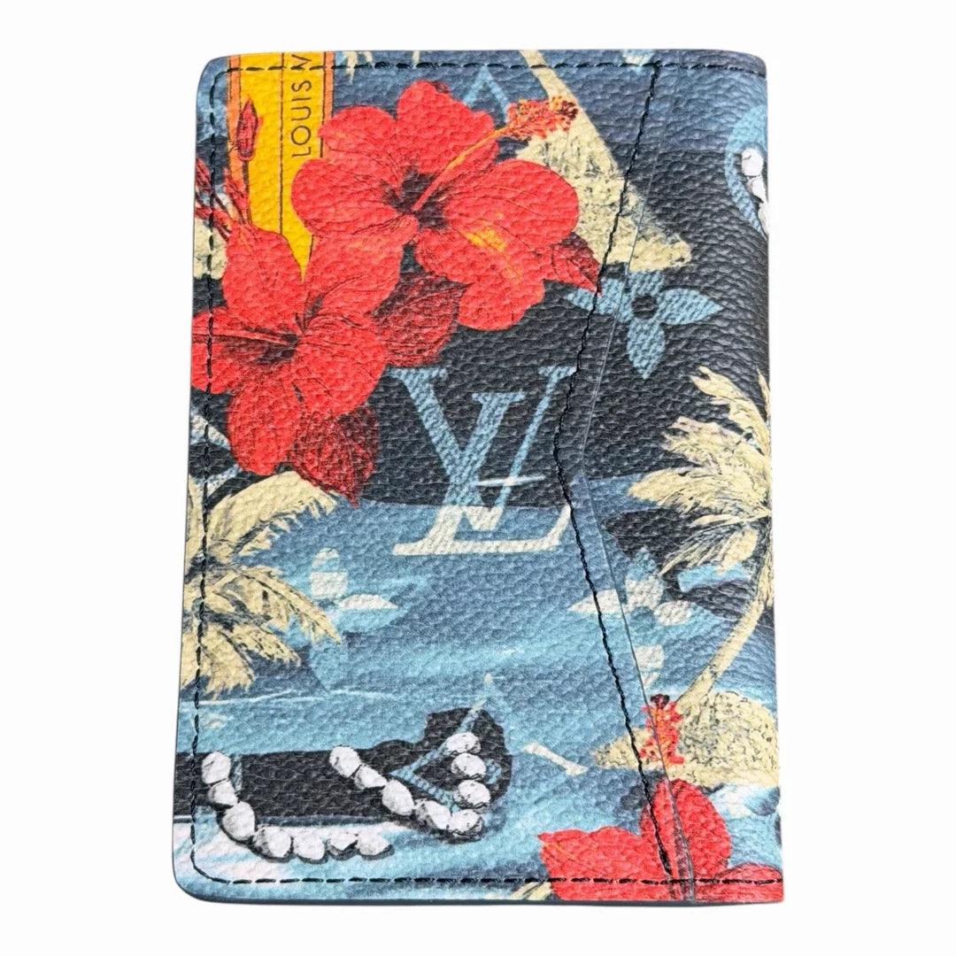 Louis Vuitton Pocket Organizer Monogram Surfin Blue Bifold