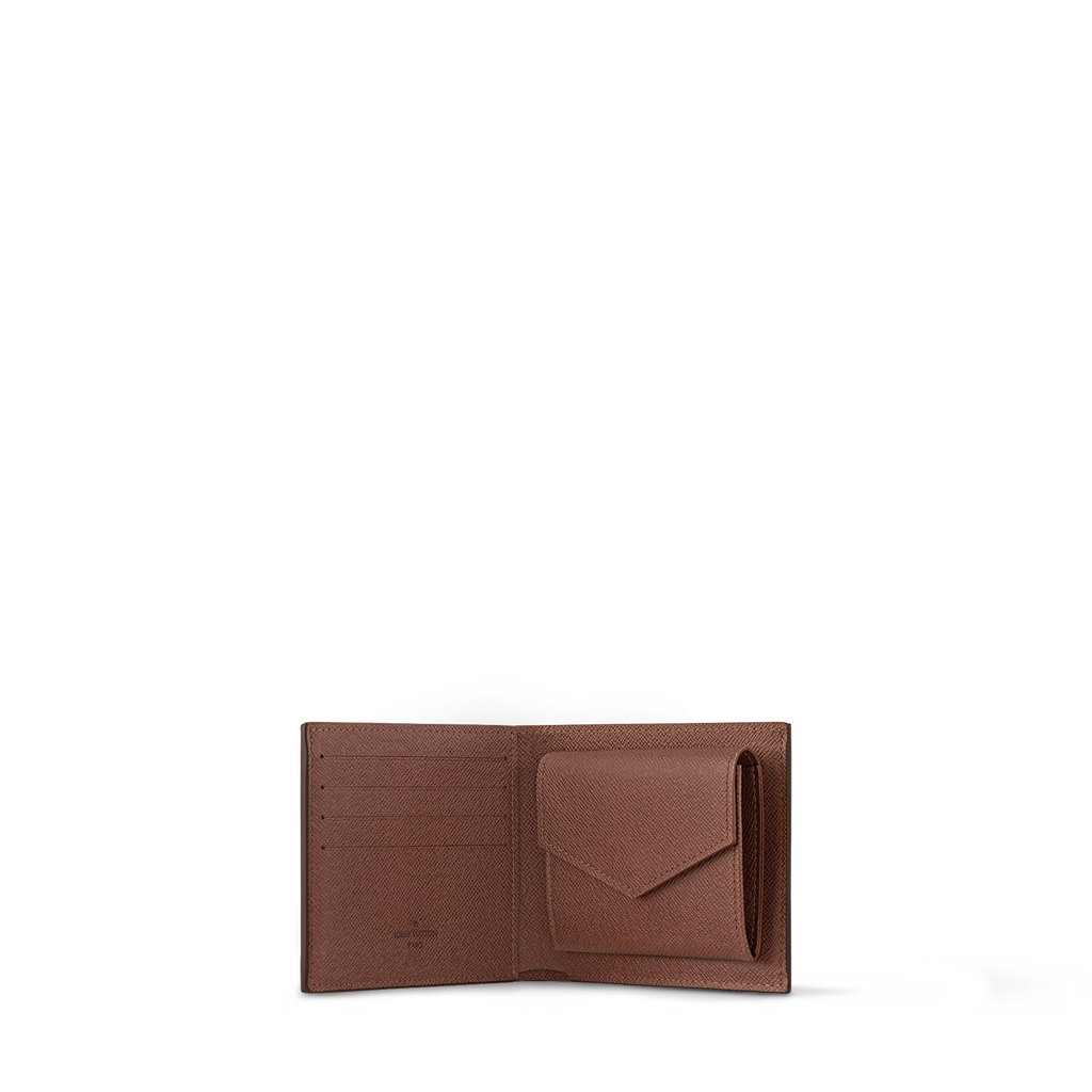 Louis Vuitton Marco Wallet Monogram Brown Authentic Mens