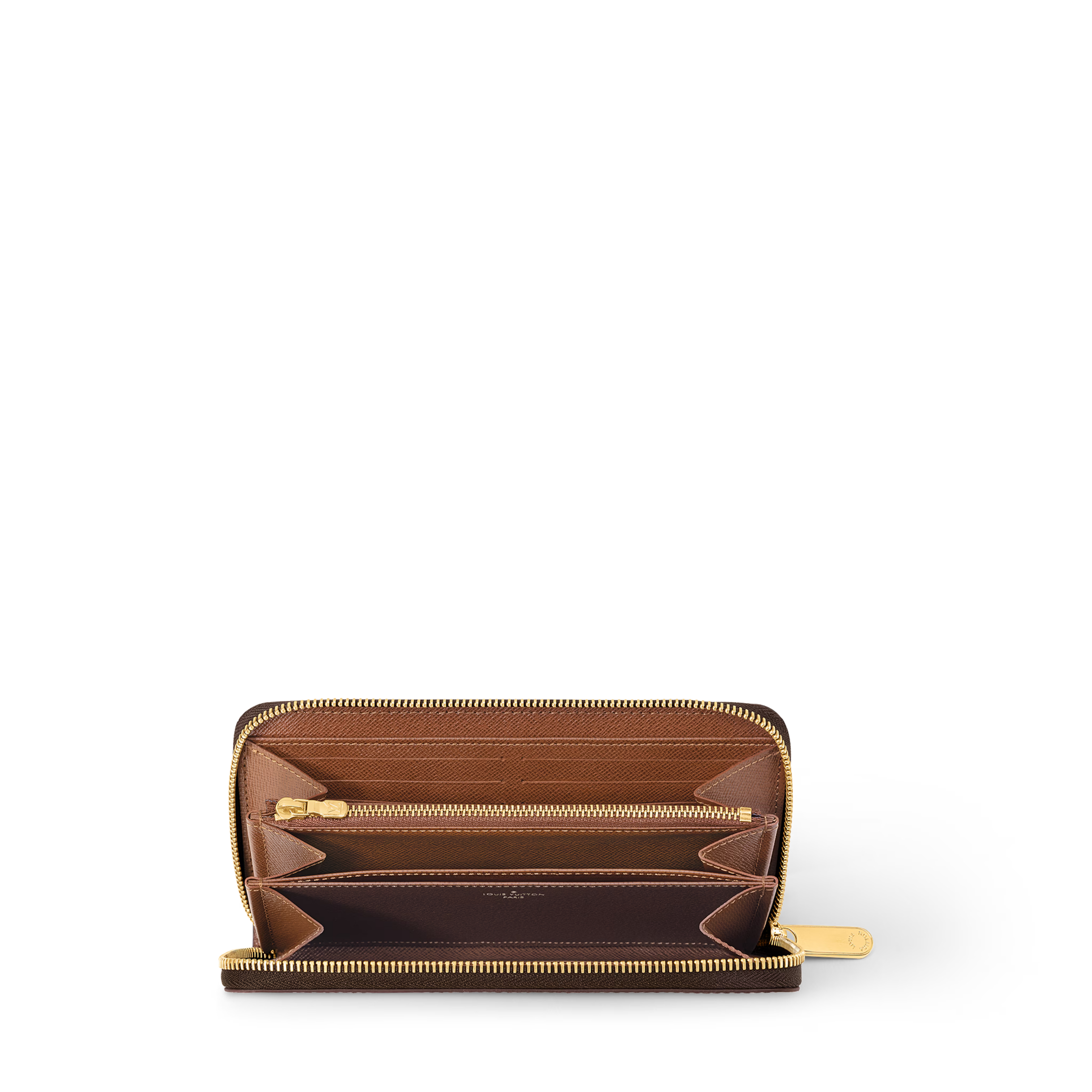 Louis Vuitton Monogram Zippy Long Wallet Brown Zip Around