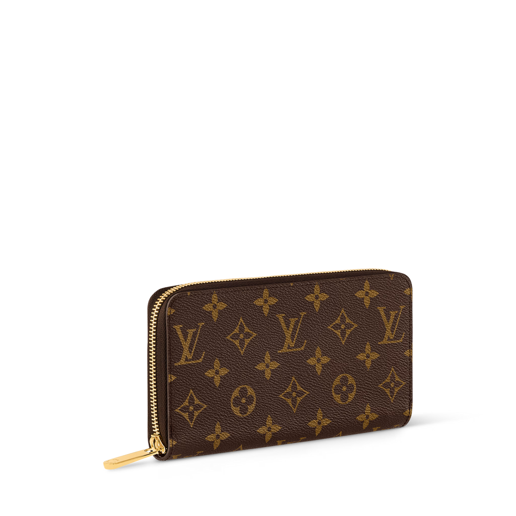 Louis Vuitton Monogram Zippy Long Wallet Brown Zip Around