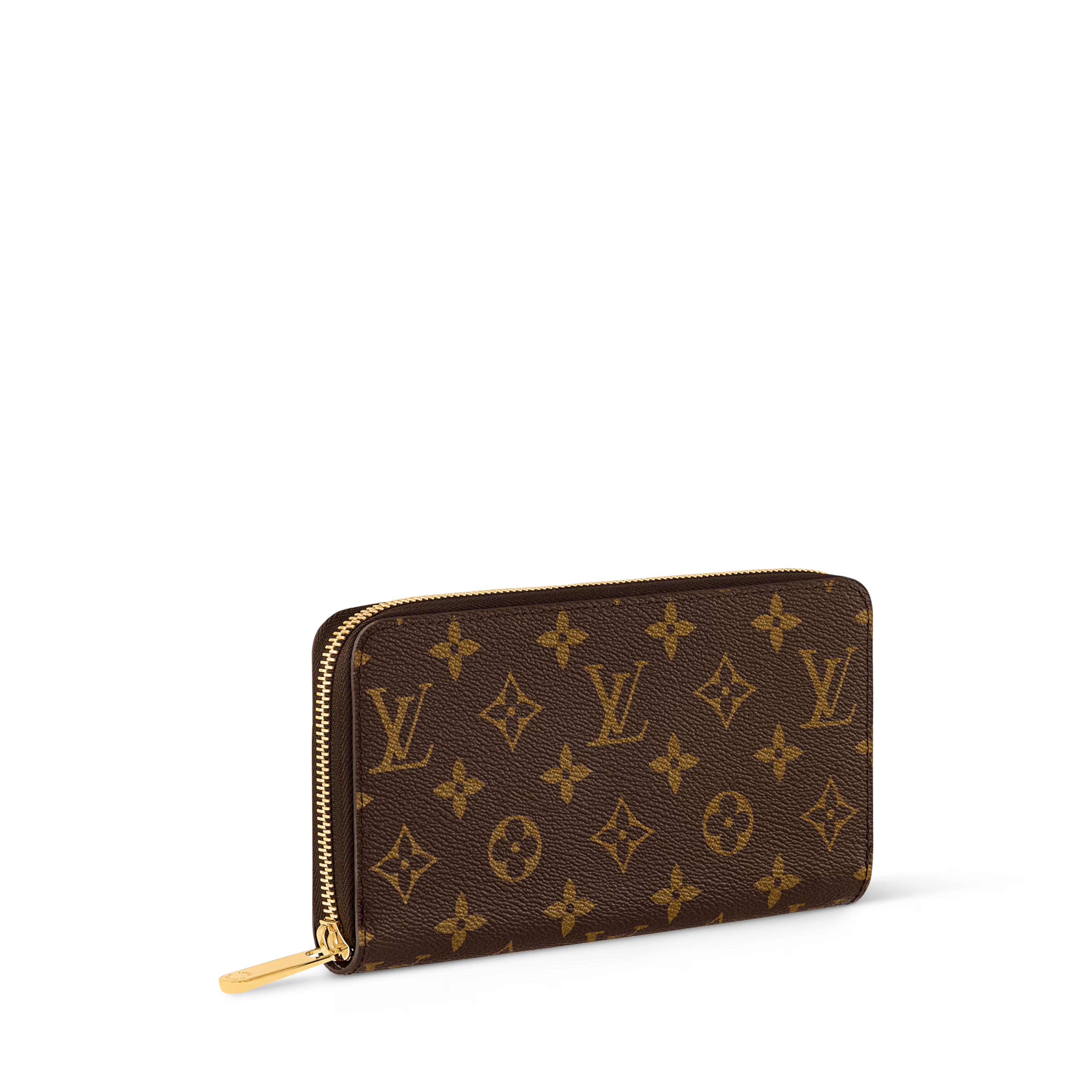 Louis Vuitton Monogram Zippy Long Wallet Brown Zip Around