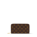 Louis Vuitton Monogram Zippy Long Wallet Brown Zip Around
